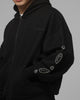 Loiter Rodeo Hybrid Zip Hoodie Black