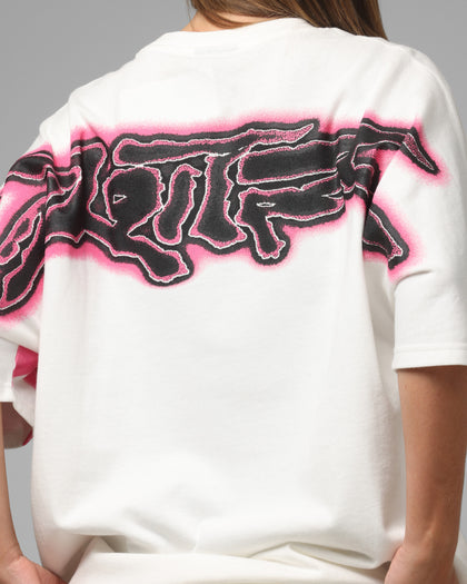 Loiter Airbrush Boxy T-Shirt White