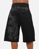 Ed Hardy Dragon Rhinestone Jorts Black