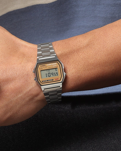 Casio A158WEA-9D Watch Silver/Bronze