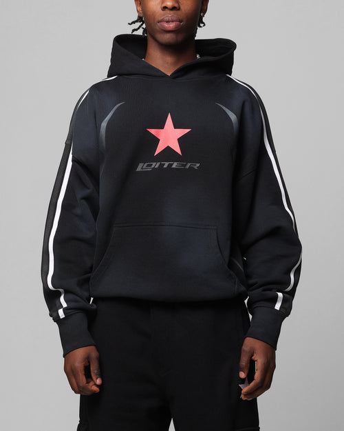 Loiter Trackstar Hoodie Washed Black