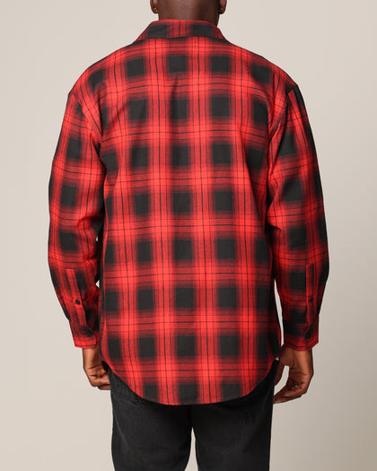 Saint Morta Icon Flannel Shirt Red/Black