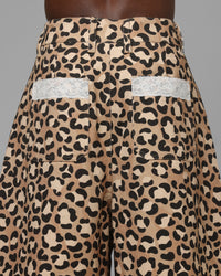 Loiter Lace Jorts Leopard