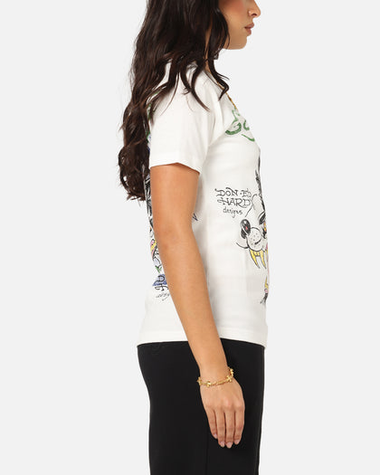 Ed Hardy Wolf Vintage T-Shirt Off White