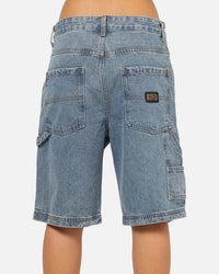Carre Carpenter Jorts Mid Blue Wash