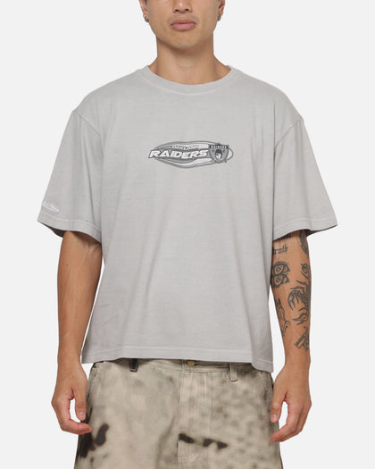 Mitchell & Ness Oakland Raiders Y2K Cropped T-Shirt Grey