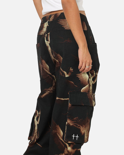 Saint Morta Rapture Cargo Pants Black/Orange