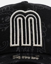 New Era Mexico National Baseball Team 'Tonal Paisley' 9FORTY A-Frame Snapback Black