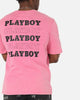 Playboy Stack Washed T-Shirt Washed Raspberry
