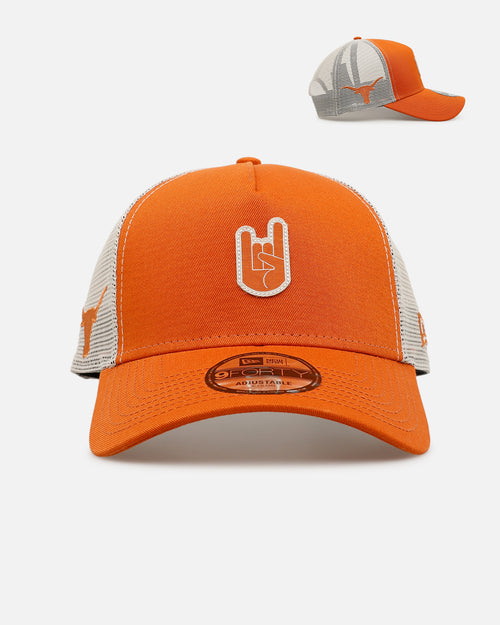 New Era Texas Longhorns 'Hand Signals' 9FORTY A-Frame Trucker Snapback Official Team Colors