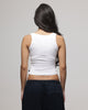 American Thrift Women's Scoop Neck Tank White