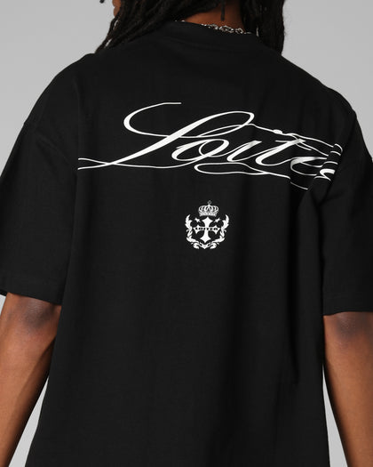 Loiter Drop Out Vintage T-Shirt Black