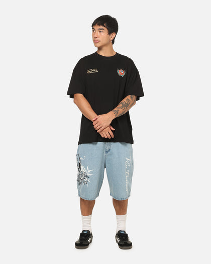 Von Dutch Flower Eye T-Shirt Black