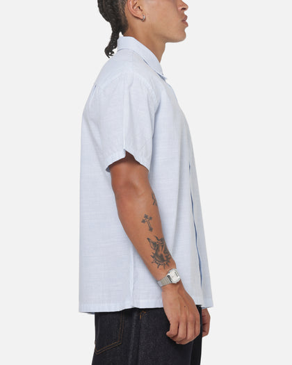 X-Large Oxford Script Button Up Shirt Light Blue