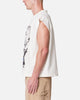 MNML Distressed Sleeveless Tank Antique White