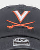 47 Brand Virginia Cavaliers '47 Clean Up Strapback Vintage Navy