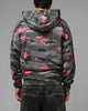 Loiter Hybrid Patch Zip Hoodie Black Camo