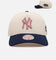 Mitchell & Ness New York Yankees 'Pink Team Logo' Pro Pinch Snapback Off White