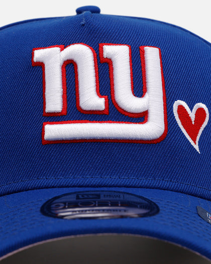 New Era New York Giants 'Team Color Hearts' 9FORTY A-Frame Snapback Official Team Color