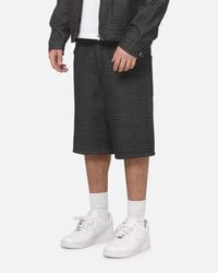 Carre Grid Solace Jorts Black Denim
