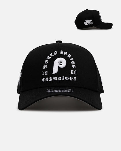 New Era Philadelphia Phillies 'Gothic Arch 2.0' 9FORTY A-Frame Snapback Black/White