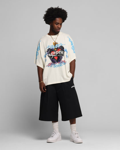 Loiter Hearts T-Shirt Off White