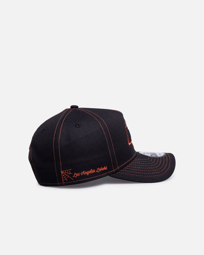 New Era Los Angeles Lakers 'Spider Web' 9FORTY A-Frame Snapback Black/Orange