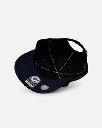 47 Brand Los Angeles Dodgers 'Leather' Hitch Strapback Black