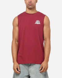 Bleacher Athletic Manly Warringah Sea Eagles NRL Adult Muscle T-Shirt Maroon