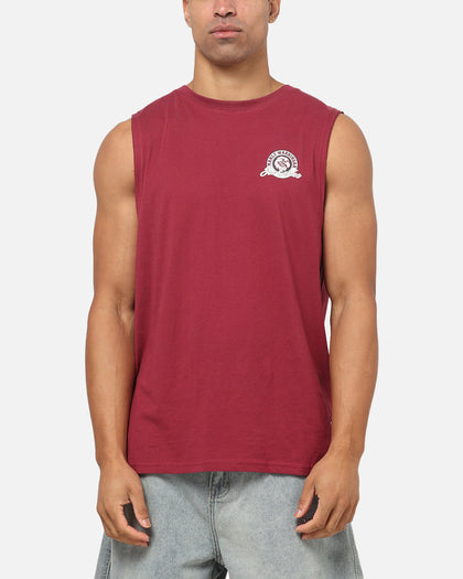 Bleacher Athletic Manly Warringah Sea Eagles NRL Adult Muscle T-Shirt Maroon