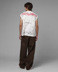 Loiter Dogpound Muscle T-Shirt Off White