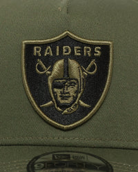 New Era Las Vegas Raiders 'Olive/Grey Undervisor' 9FORTY A-Frame Snapback Olive/Black