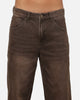 Carre Union Straight Fit Jeans Washed Brown