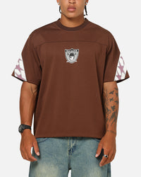Mitchell & Ness Las Vegas Raiders Beastmode Boxy Mesh T-Shirt Chocolate Brown