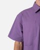 MNML Collared Button Up Shirt Purple