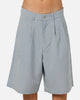 XXIII Baggy Pleated Shorts Blue Check