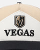 Pro Standard Vegas Golden Knights Chevron Pinch Trucker Hat Snapback Gold