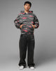 Loiter Hybrid Patch Zip Hoodie Black Camo