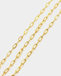 Raising Hell Women's Customisable Long Cable Necklace Gold