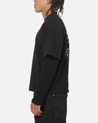 Saint Morta Destiny Layered Long Sleeve T-Shirt Washed Black