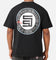 S Double Roots Dot T-Shirt Washed Black