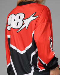 Loiter Thrill Racing Long Sleeve T-Shirt Red