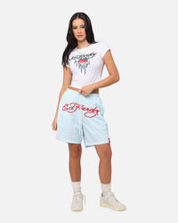 Ed Hardy Women's Ice Heart Baby T-Shirt White