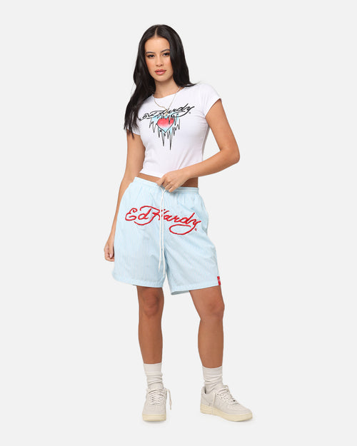 Ed Hardy Women's Ice Heart Baby T-Shirt White