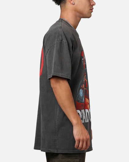 73Studio Marvel Deadpool Comic Heavyweight T-Shirt Black Wash