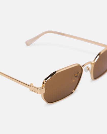 Le Specs Mythic Sunglasses Gold/Brown
