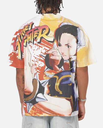 Criminal Damage X Streetfighter Chun Li All Over Print T-Shirt Black