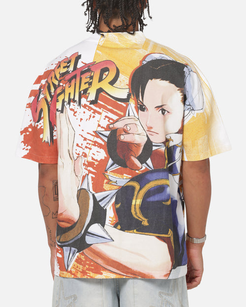 Criminal Damage X Streetfighter Chun Li All Over Print T-Shirt Black