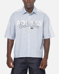 Adidas Originals Poplin AOA Button Up Shirt Night Indigo