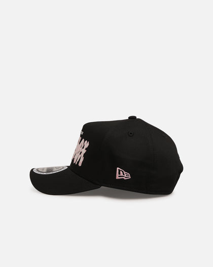 New Era Boston Red Sox 'Drip Glow Script' 9FORTY A-Frame Snapback Black/Pink